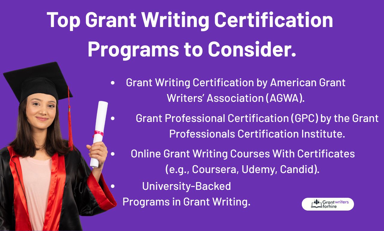 Top Grant Writing Certification Programs to Consider.